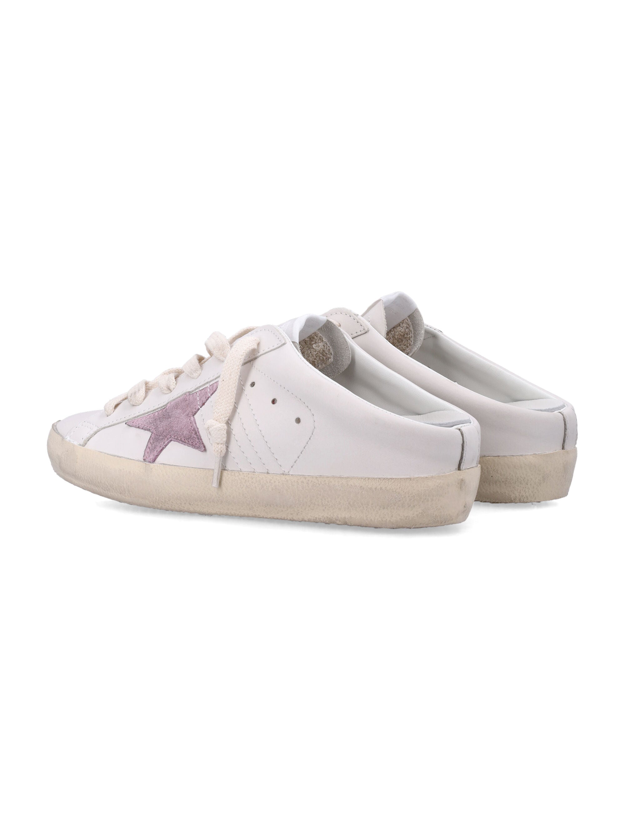 Golden Goose Super-Star Sabot Milk White/lilac Upper Sneaker
