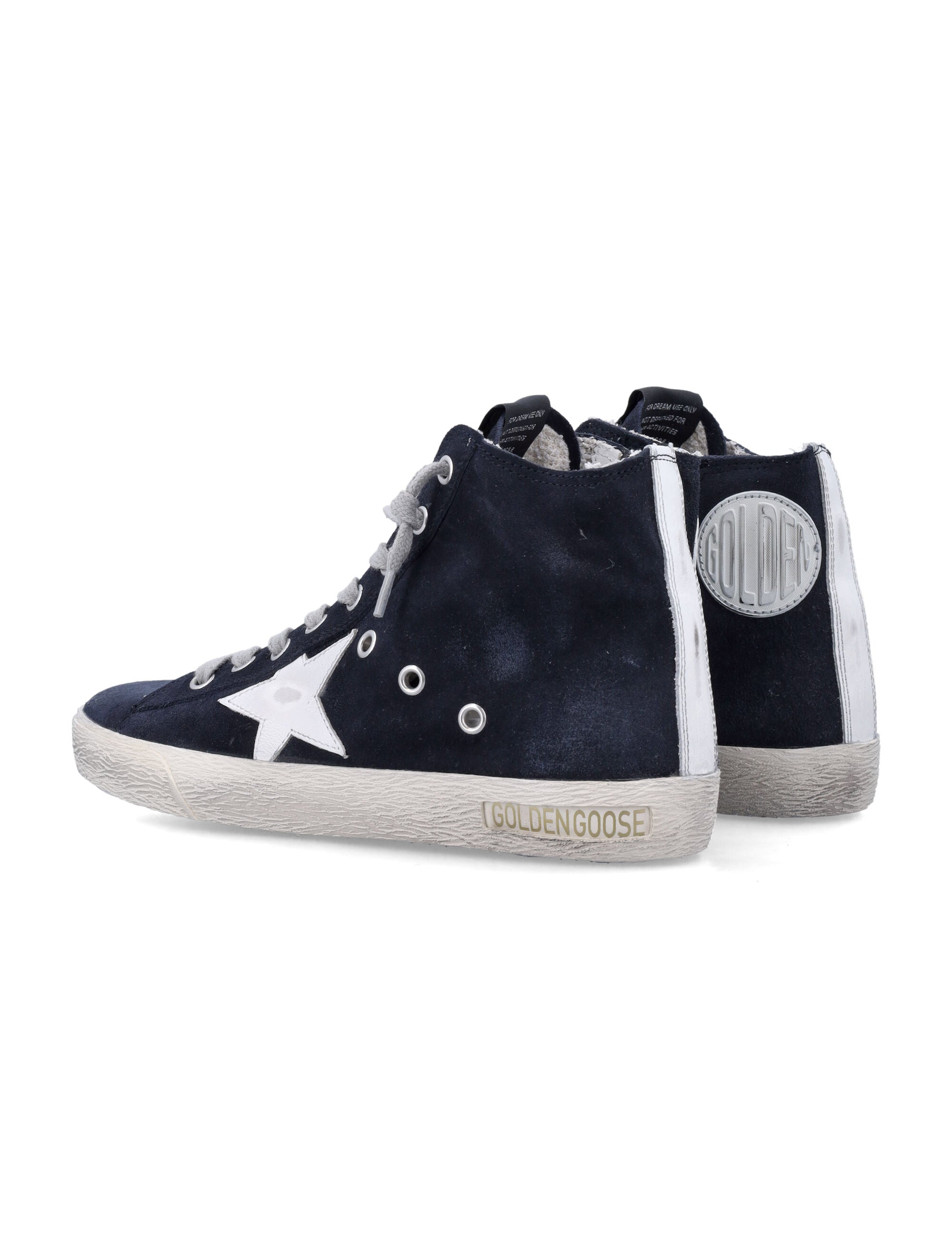Golden Goose Francy Suede Womans Sneakers Night Blue/white Upper