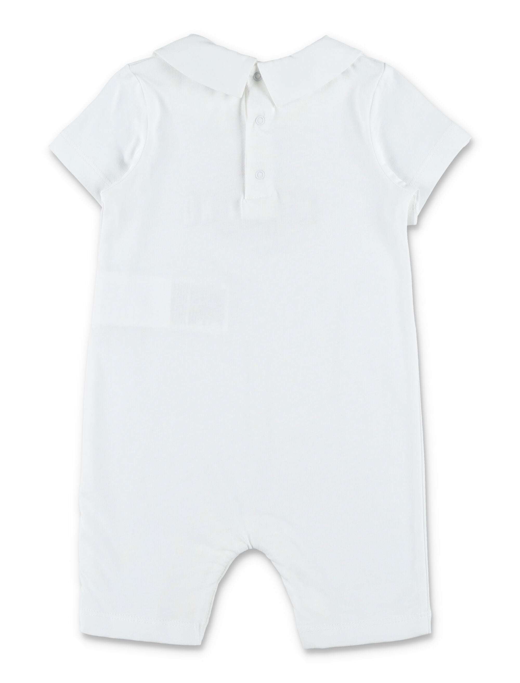Moschino Kids Teddy romper White Cotton Jumpsuit