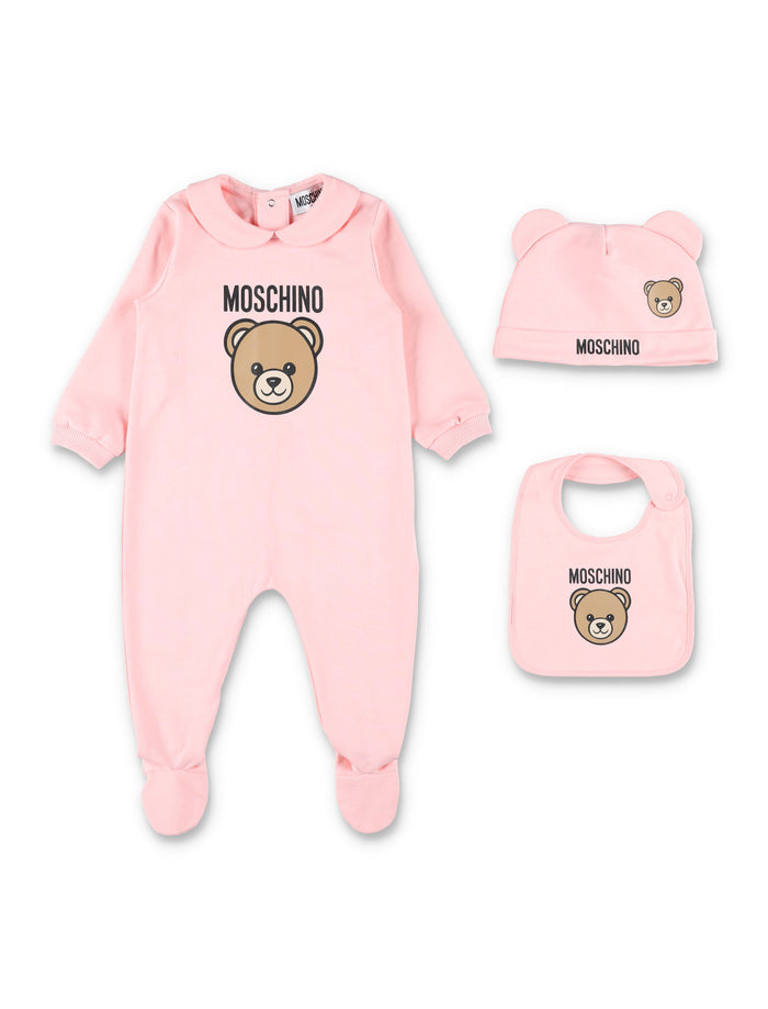 Moschino Kids Teddy Bear sweat set Sugar Rose Cotton