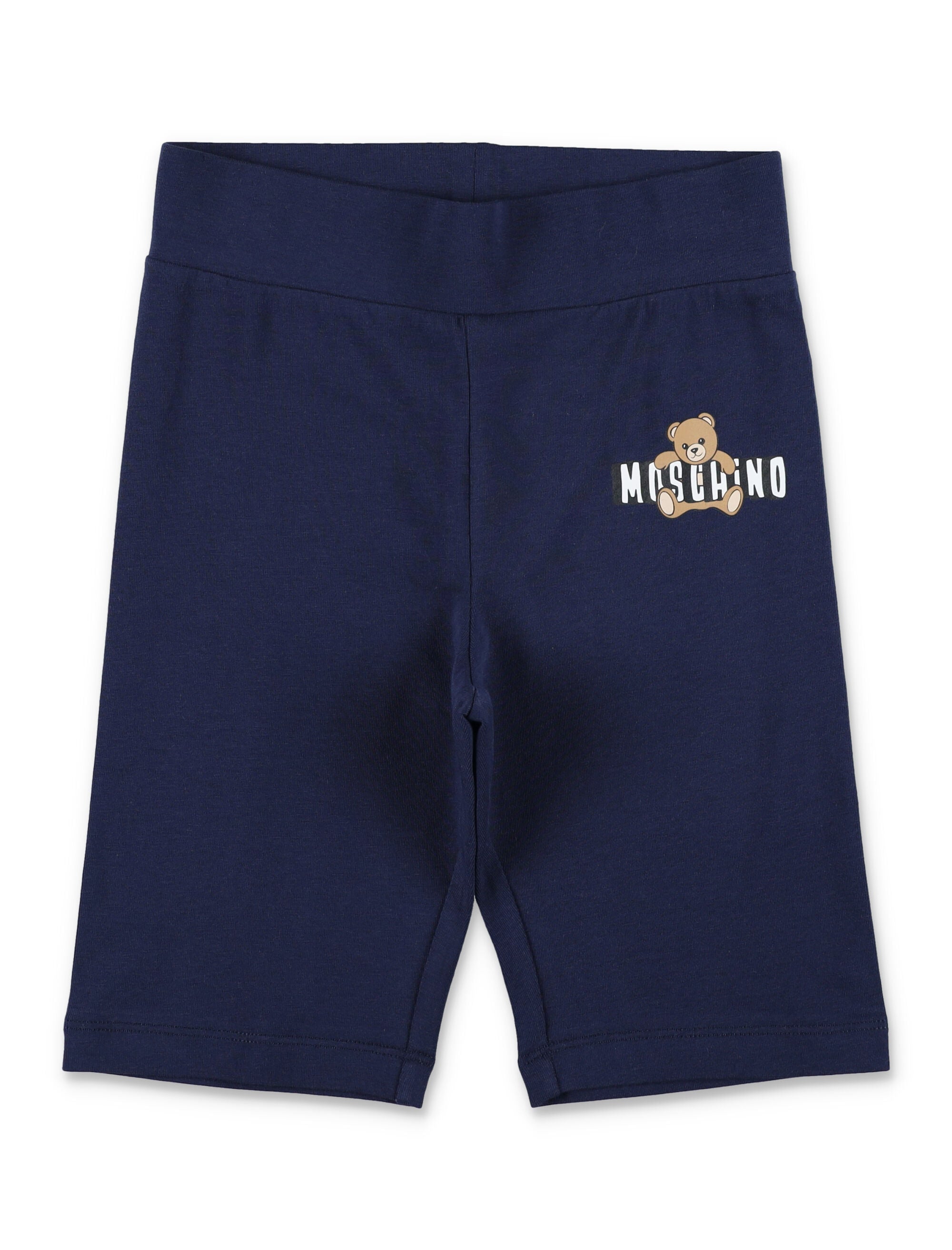 Moschino Kids cropped T-shirt & shorts set Pink/blue Cotton