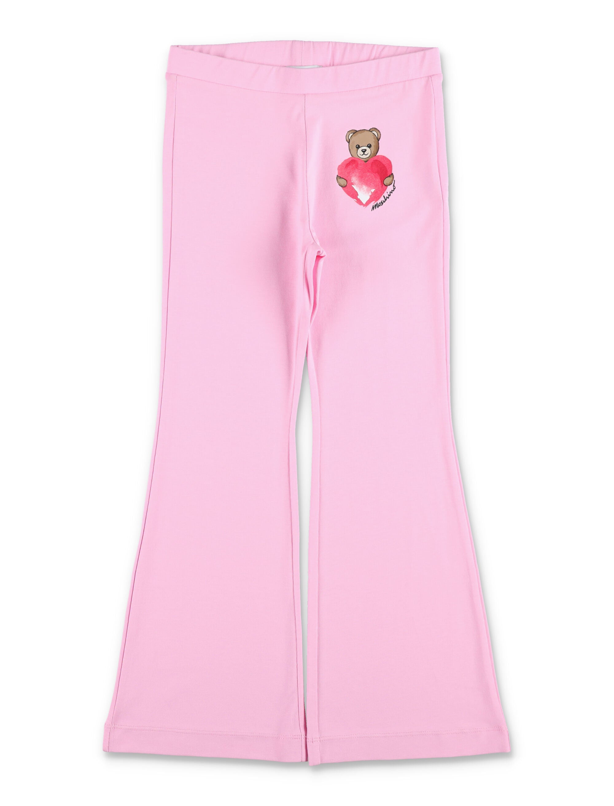 Moschino Kids Bear T-shirt & leggings set White/pink Cotton