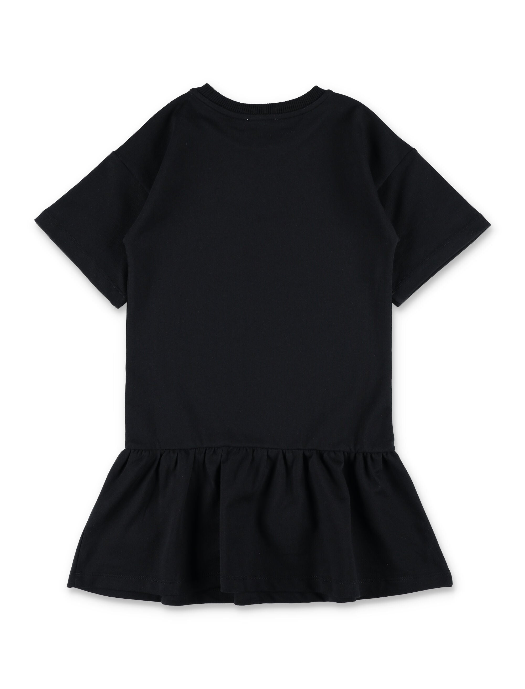 Moschino Kids logo Bear dress Black Cotton