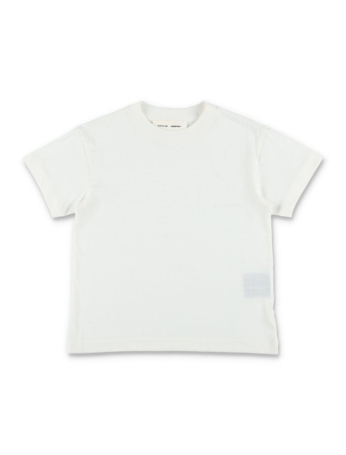 Essentials Fear of God Kids T-shirt Ivory Cotton Tshirt