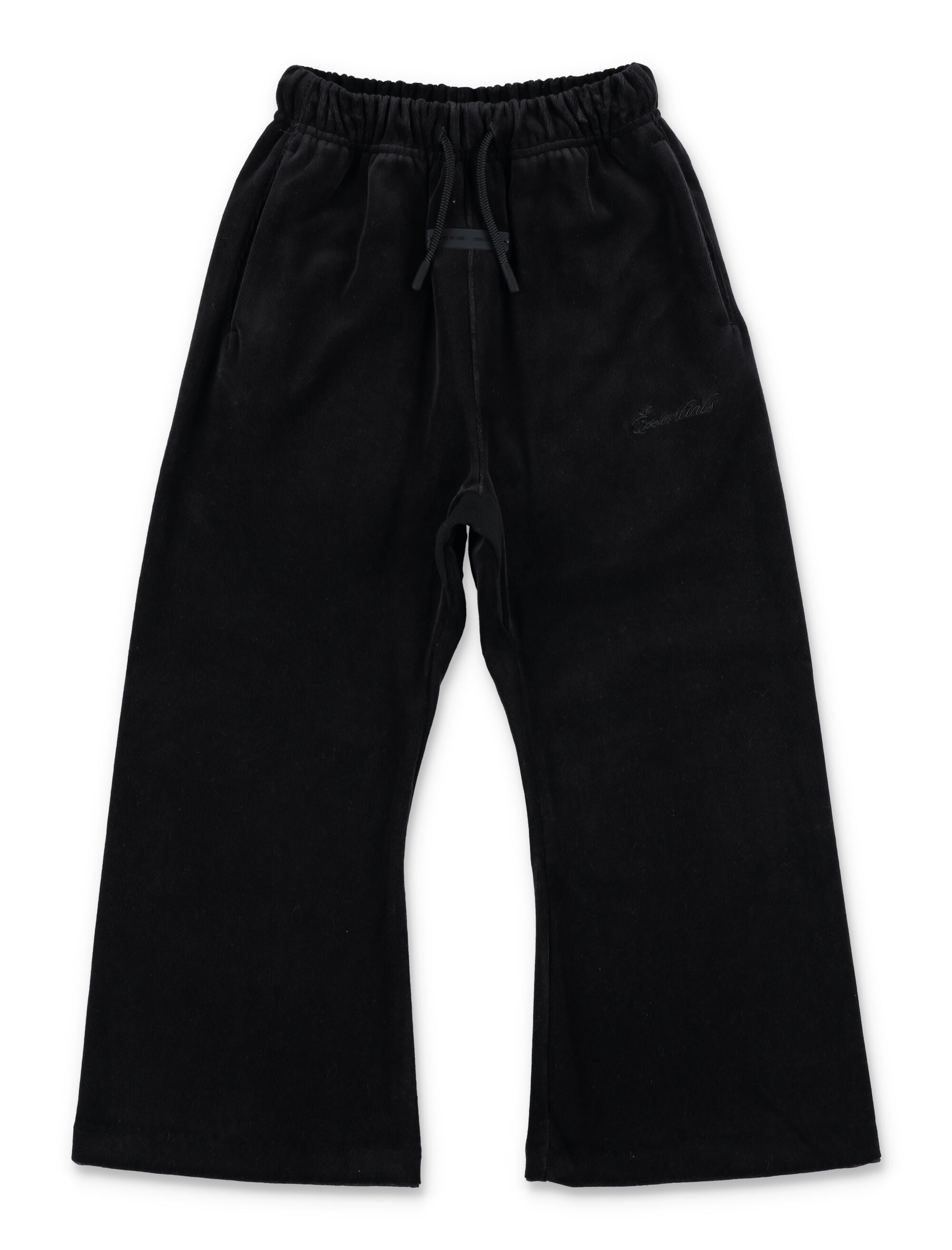 Fear of God Essentials Kids Flare Sweatpants Vintage Black Cotton Pant