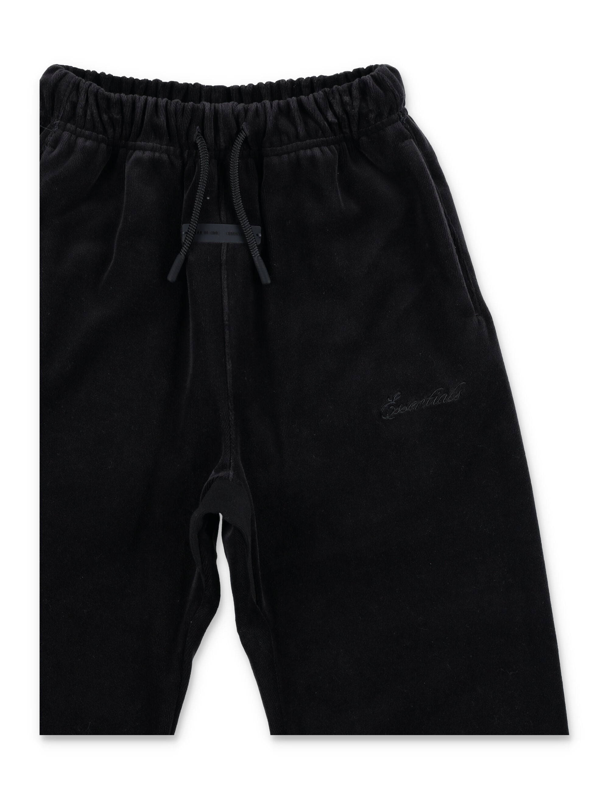 Fear of God Essentials Kids Flare Sweatpants Vintage Black Cotton Pant