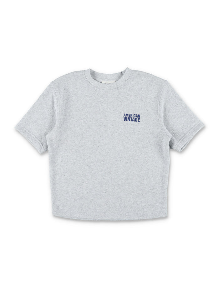 American Vintage Evona short-sleeve sweatshirt for kids Grey Polyester Tshirt
