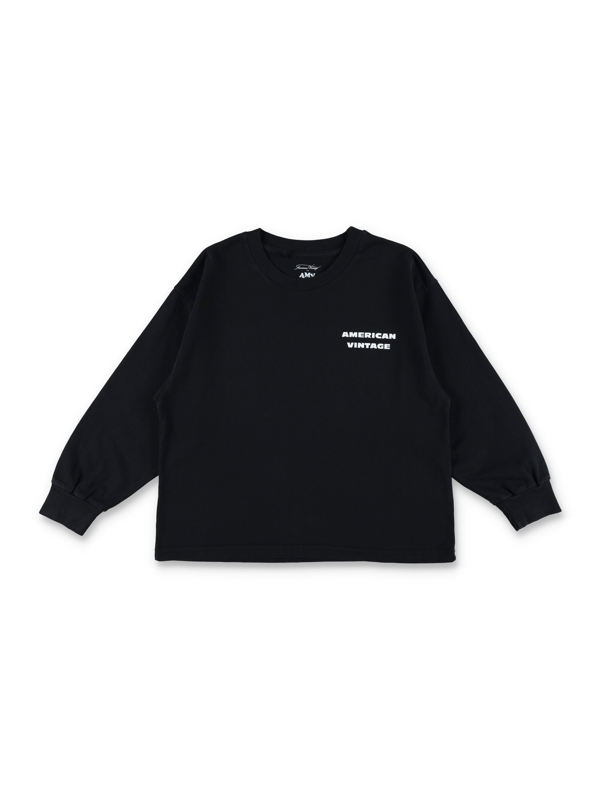 American Vintage Fizvalley long-sleeve t-shirt for kids Black Cotton Tshirt