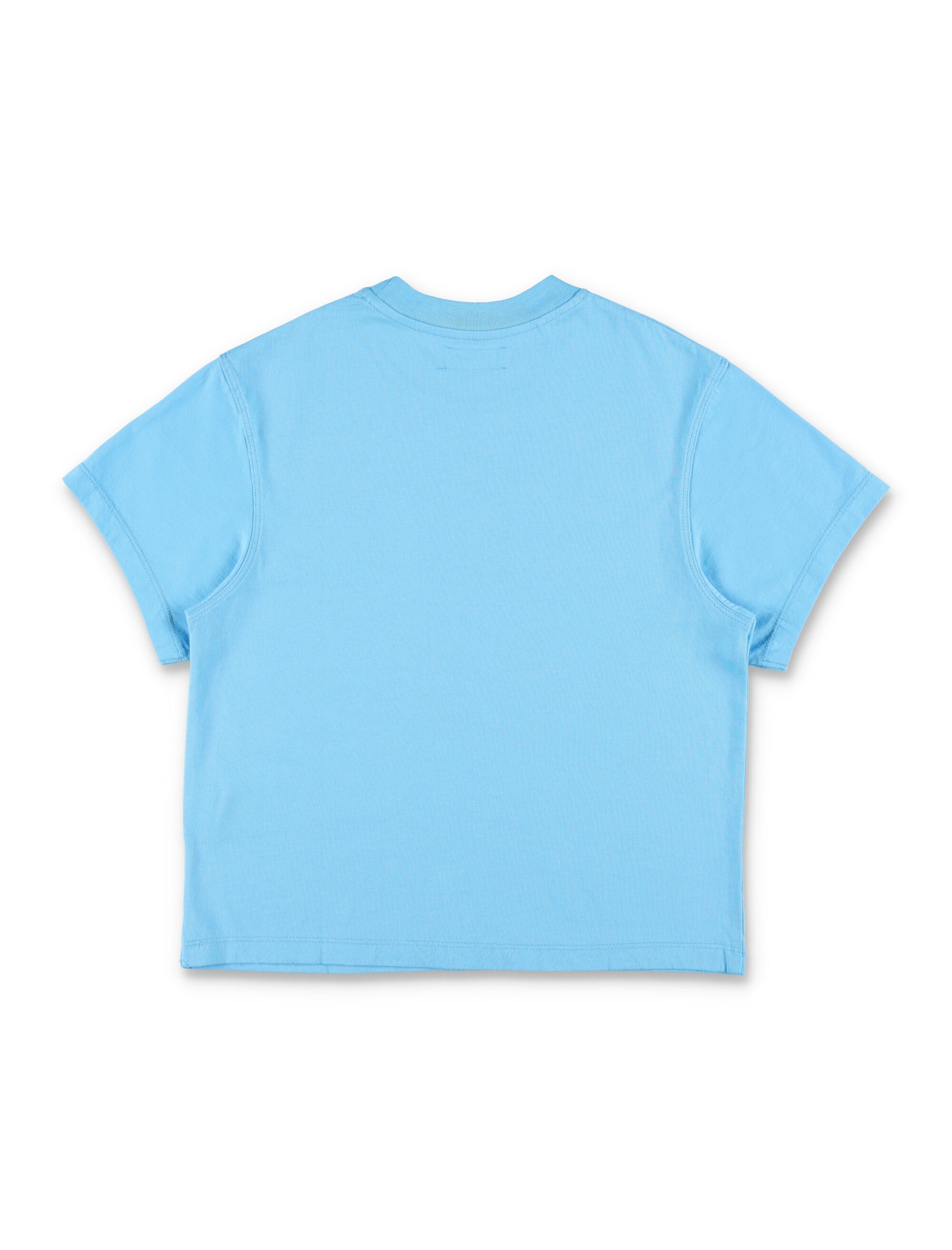 American Vintage Gixy light blue t-shirt for kids Bleu Ciel Cotton Tshirt