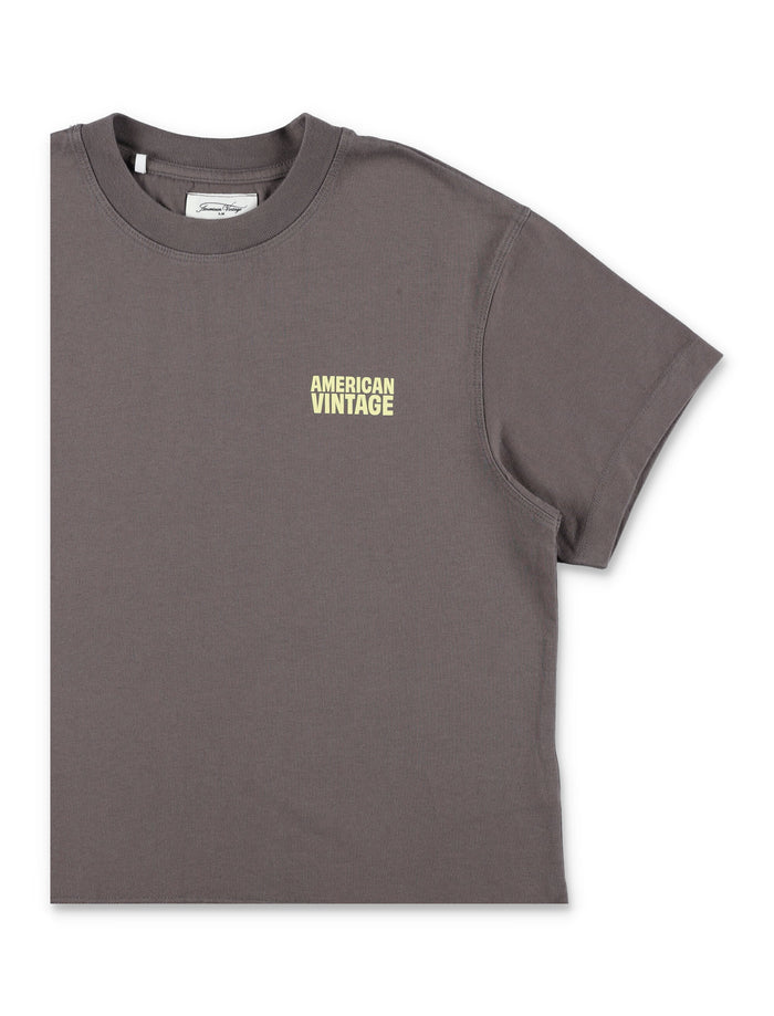 American Vintage Gixy brown t-shirt for kids Carbon Cotton Tshirt