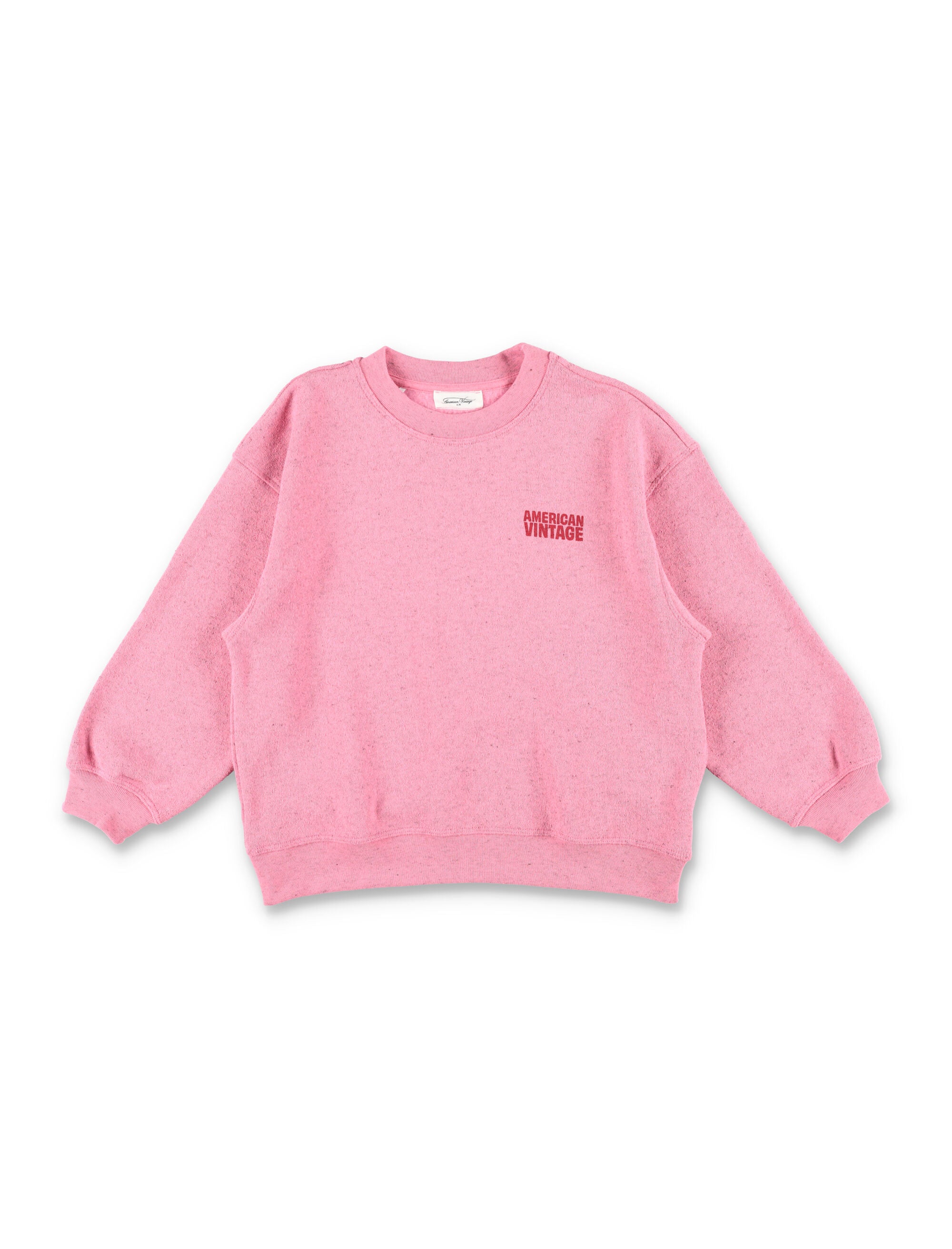 American Vintage Evona sweatshirt for kids Dark Rose Polyester