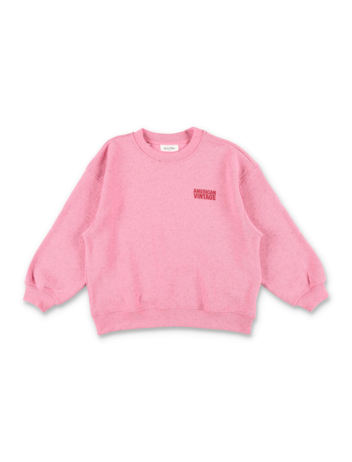 American Vintage Evona sweatshirt for kids Dark Rose Polyester