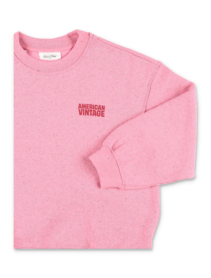American Vintage Evona sweatshirt for kids Dark Rose Polyester