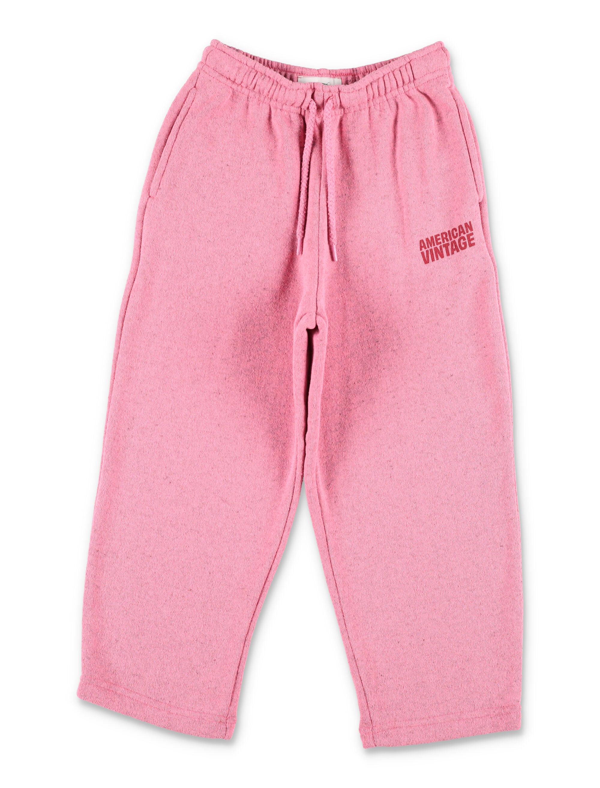 American Vintage Evona jogging pants for kids Dark Rose Polyester