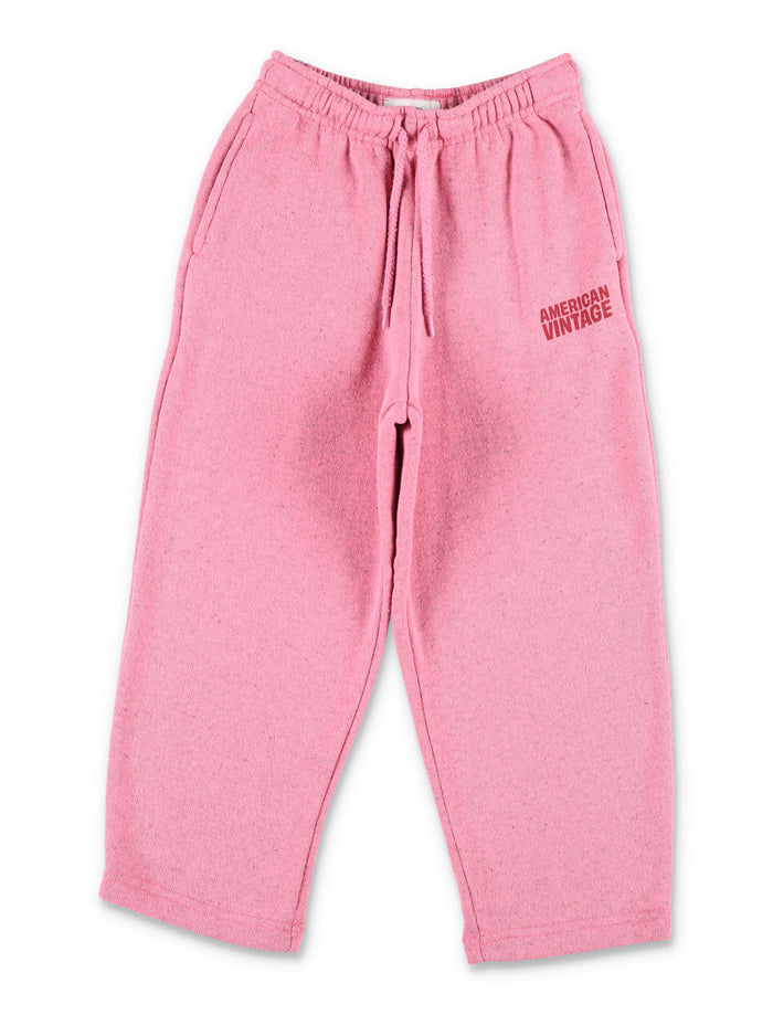 American Vintage Evona jogging pants for kids Dark Rose Polyester