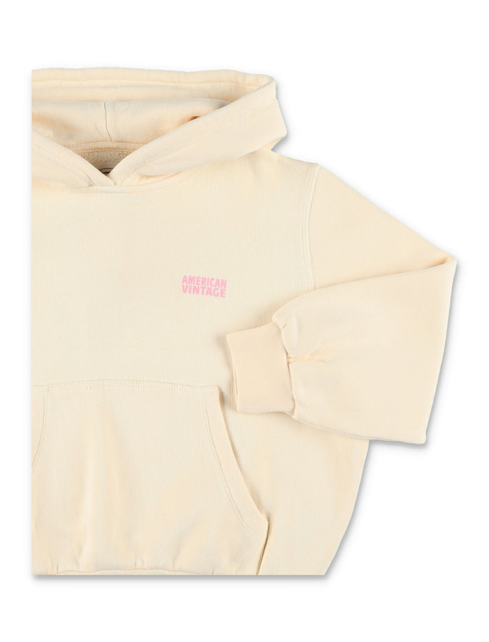 American Vintage Vanilla Izubird Kids Hoodie Cotton Sweatshirt