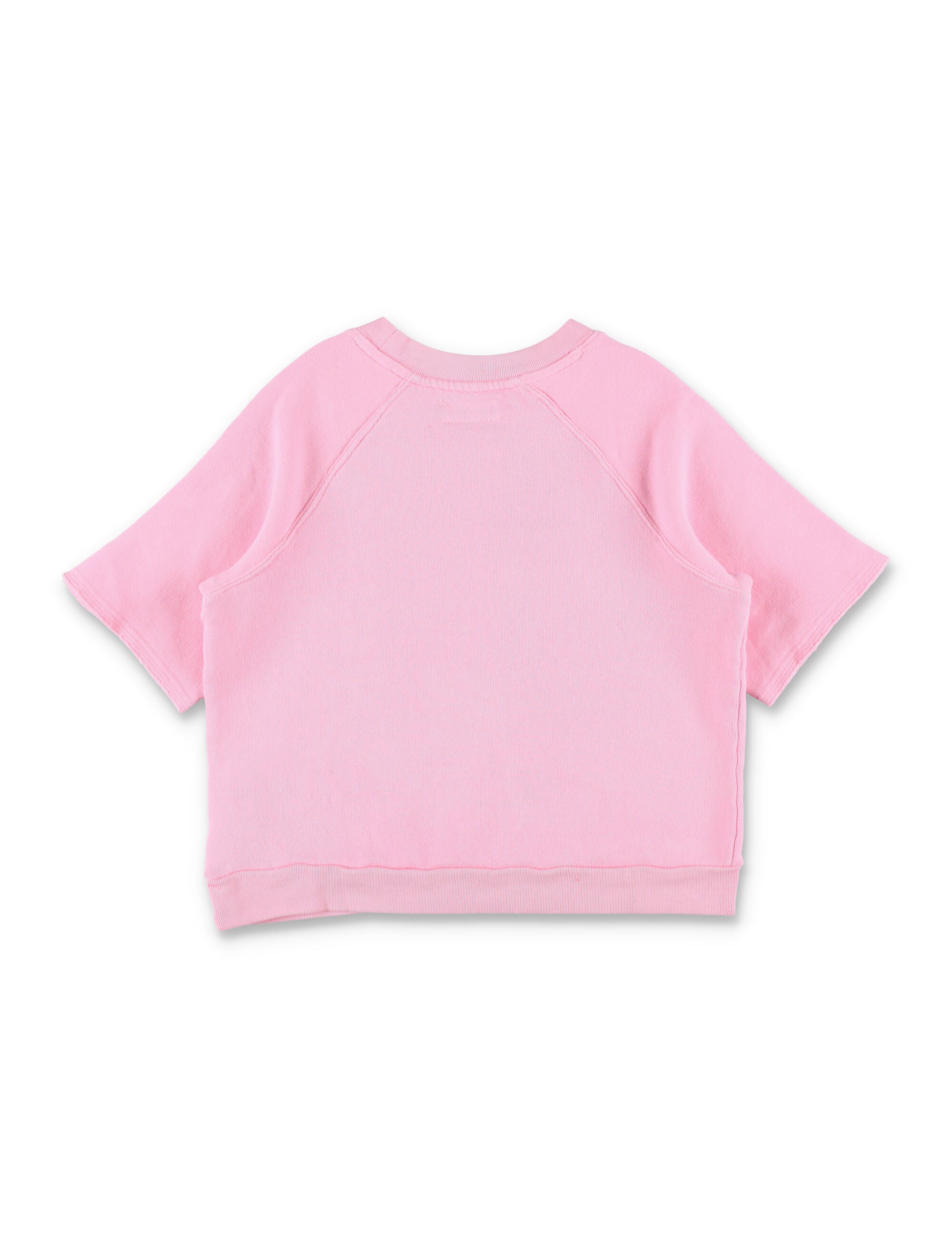 American Vintage Izubird short sleeves sweatshirt for kids Pink Cotton