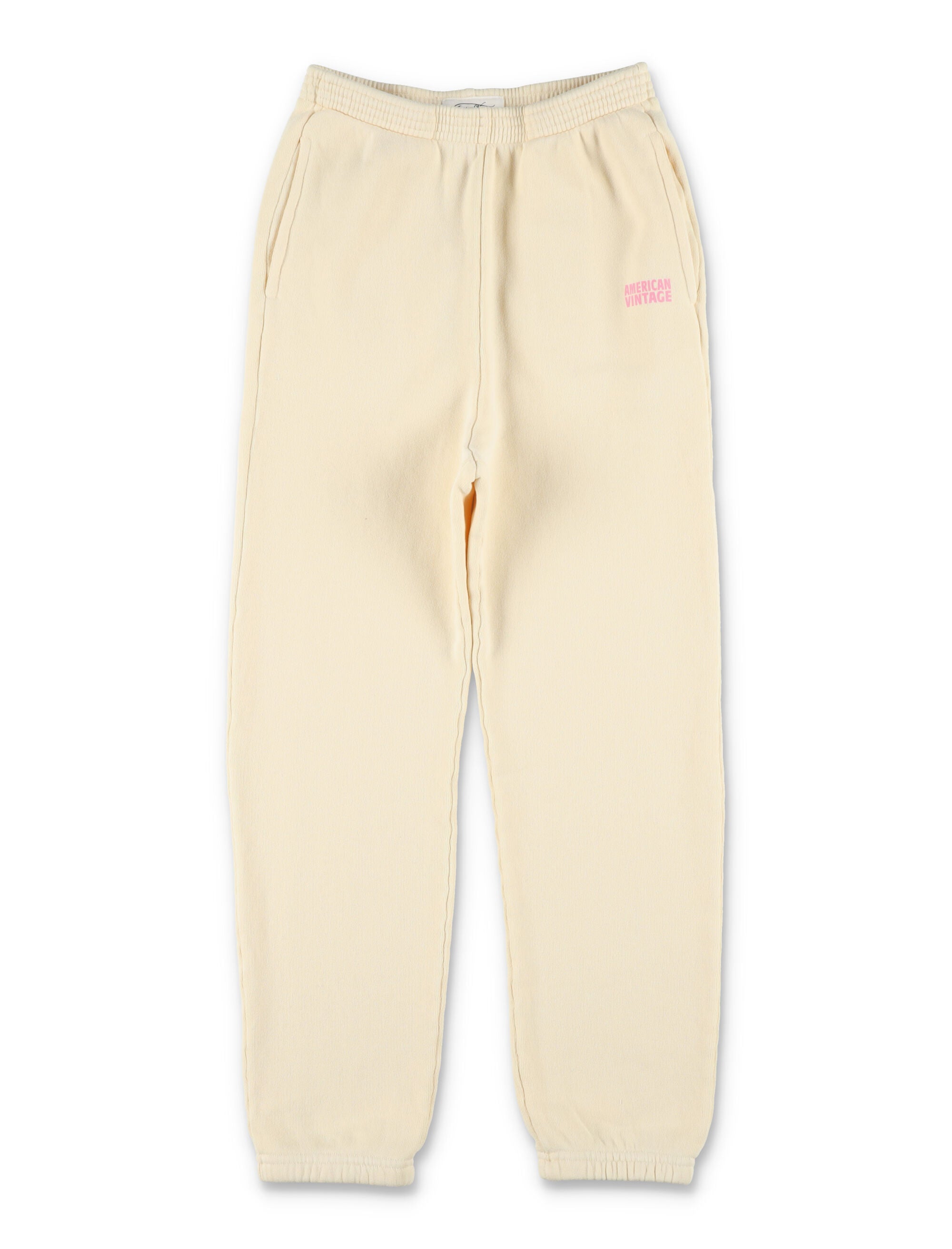 American Vintage Izubird butter jogging pants for kids Burro Cotton