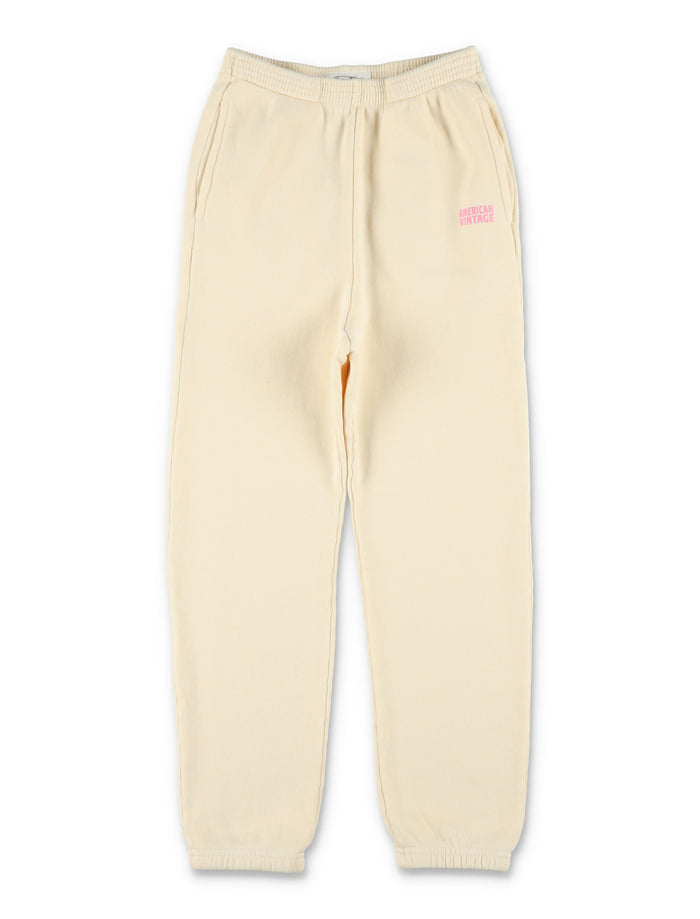 American Vintage Izubird butter jogging pants for kids Burro Cotton