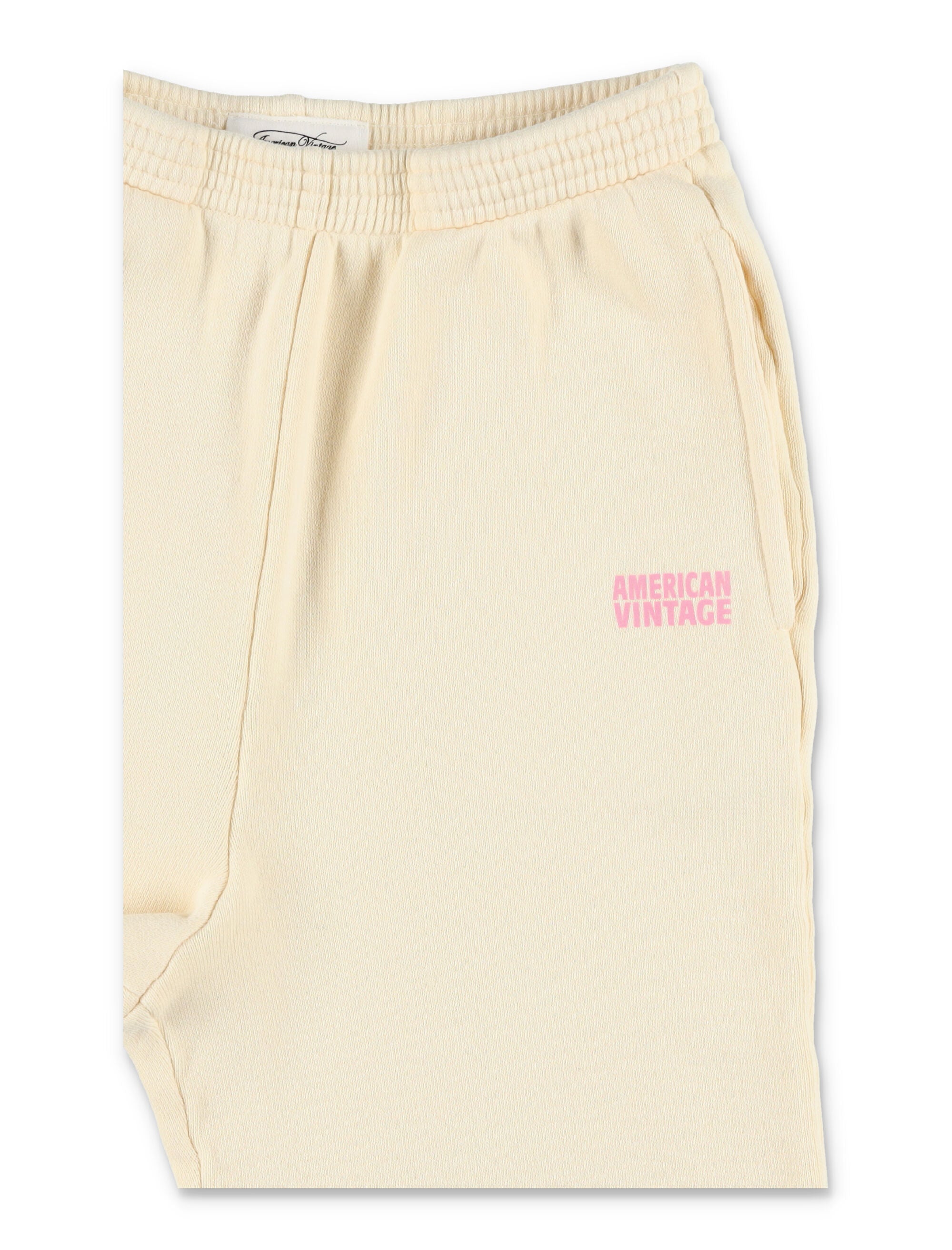 American Vintage Izubird butter jogging pants for kids Burro Cotton