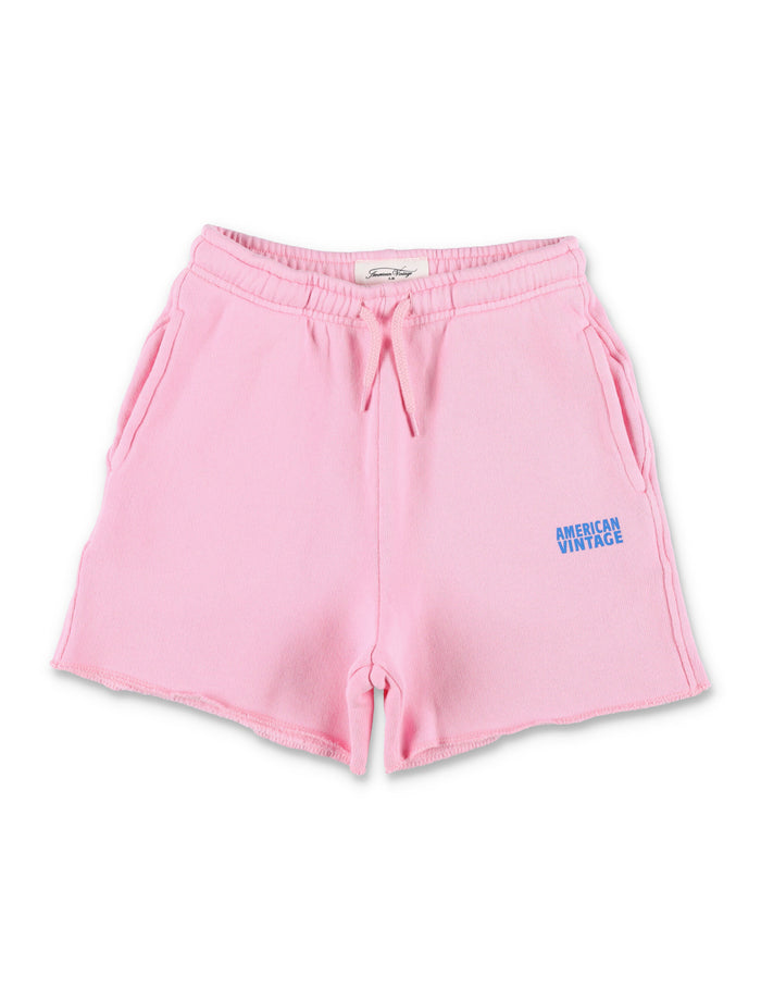 American Vintage Izubird shorts for kids Pink Cotton