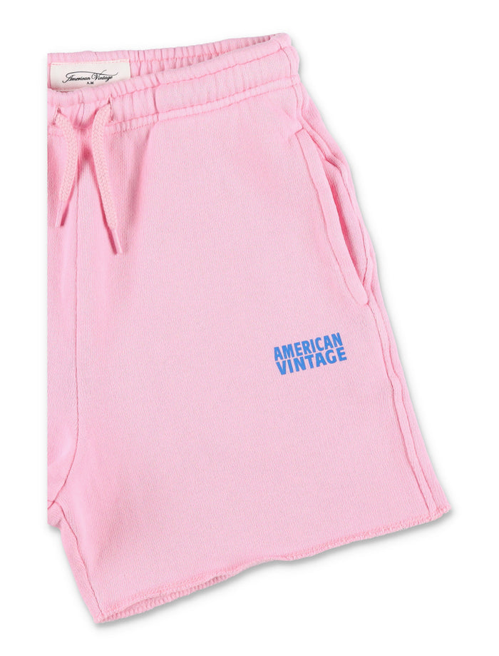 American Vintage Izubird shorts for kids Pink Cotton