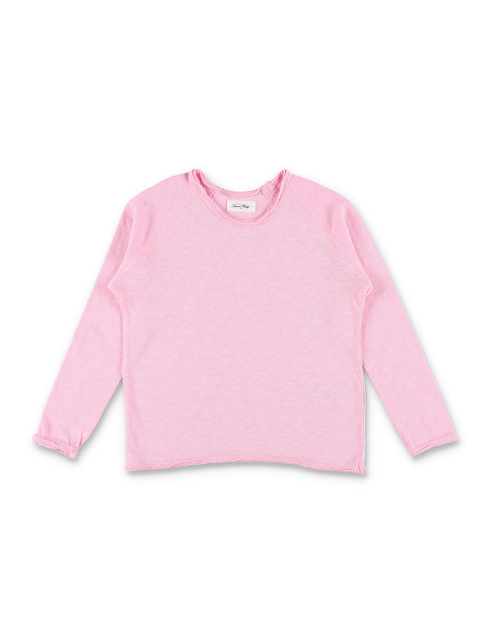 American Vintage Sonoma long sleeves t-shirt for kids Pink Cotton Tshirt
