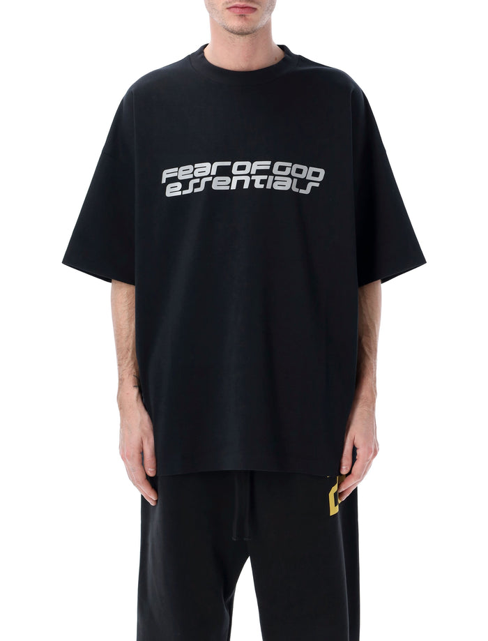 Fear Of God Essentials 90s Ponte Tee Black Vintage Recycled Polyester T-shirt