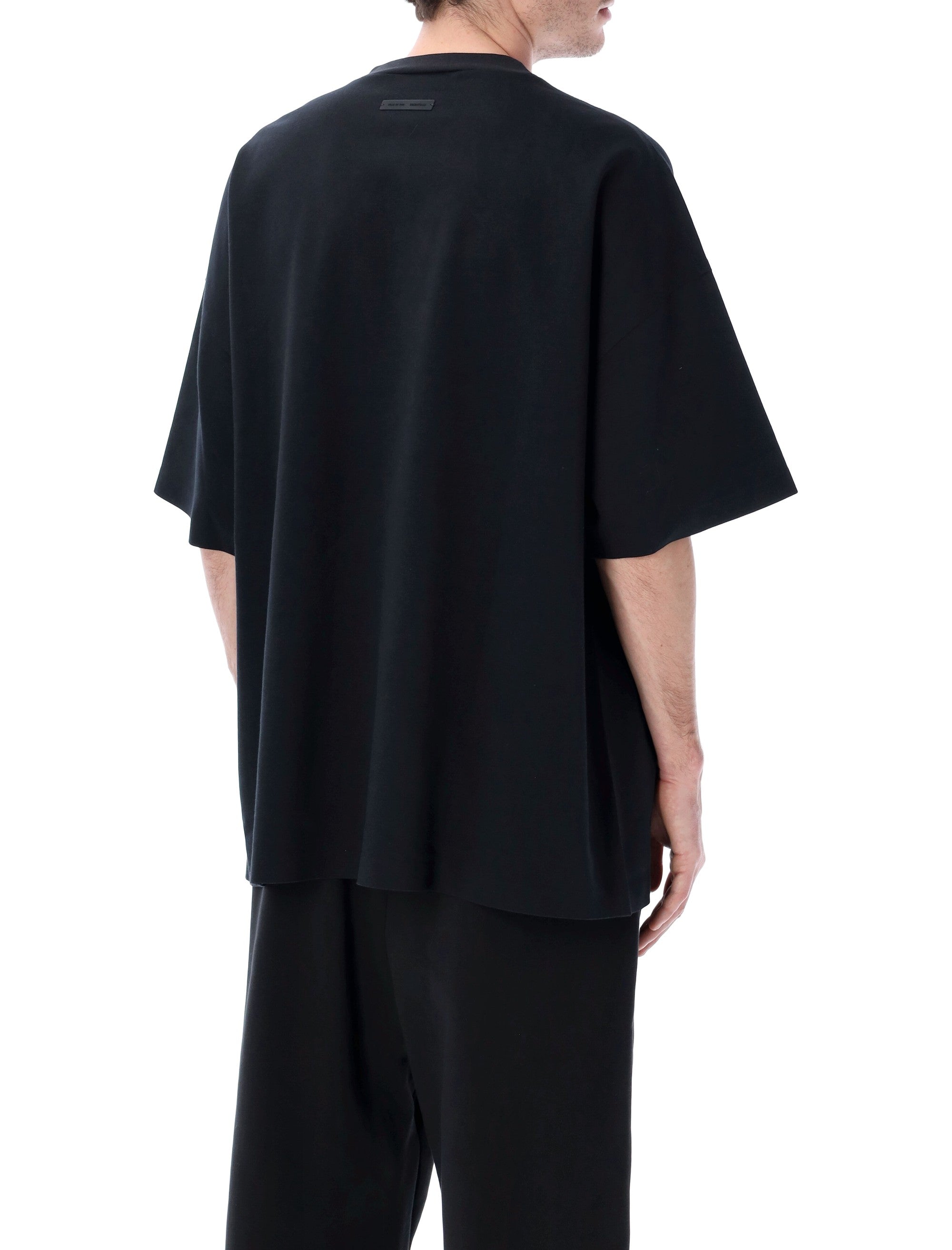 Fear of God Essentials 90s Ponte Tee black Vintage Recycled Polyester T-shirt