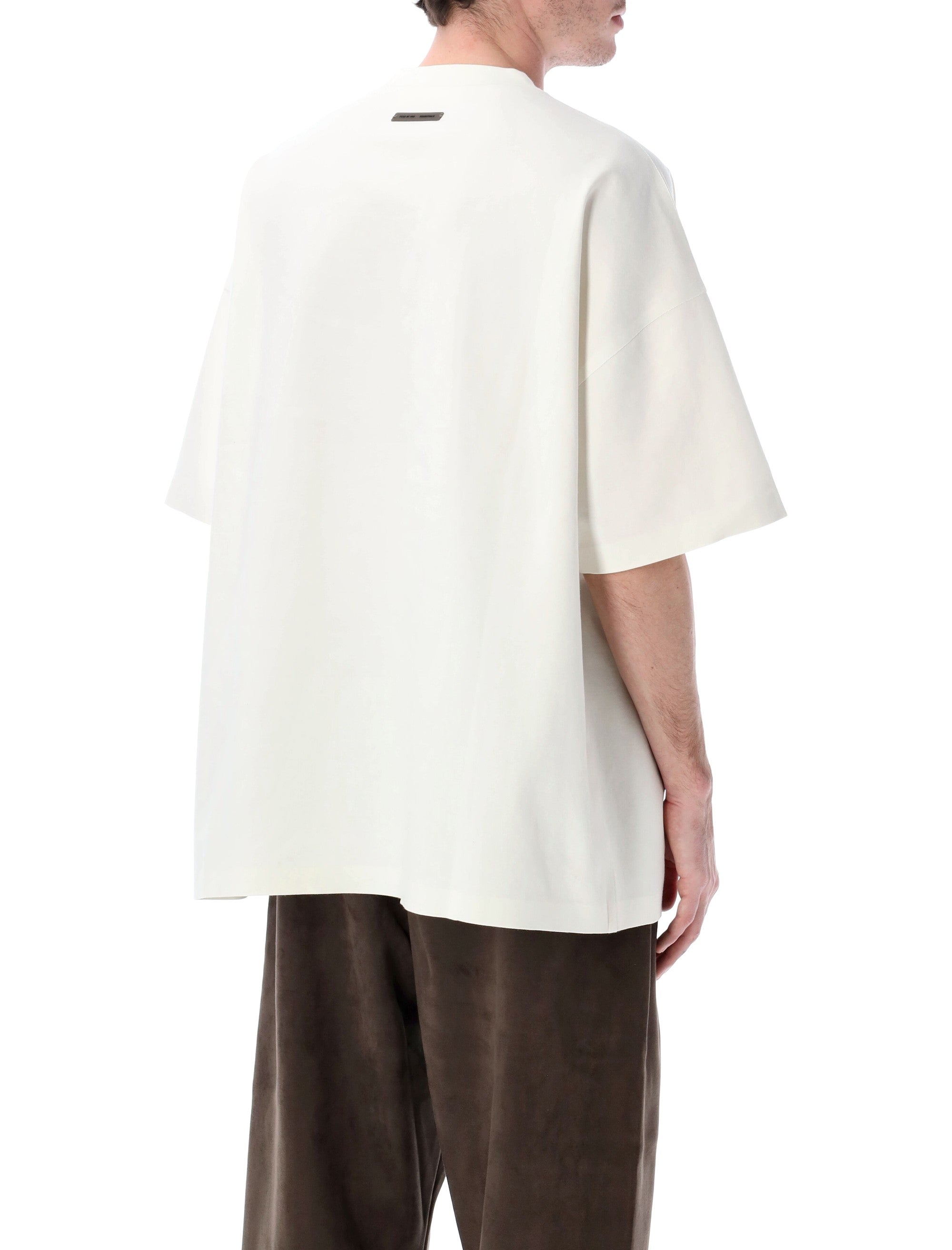 Fear of God Essentials 90s Ponte Tee ivory Recycled Polyester T-shirt