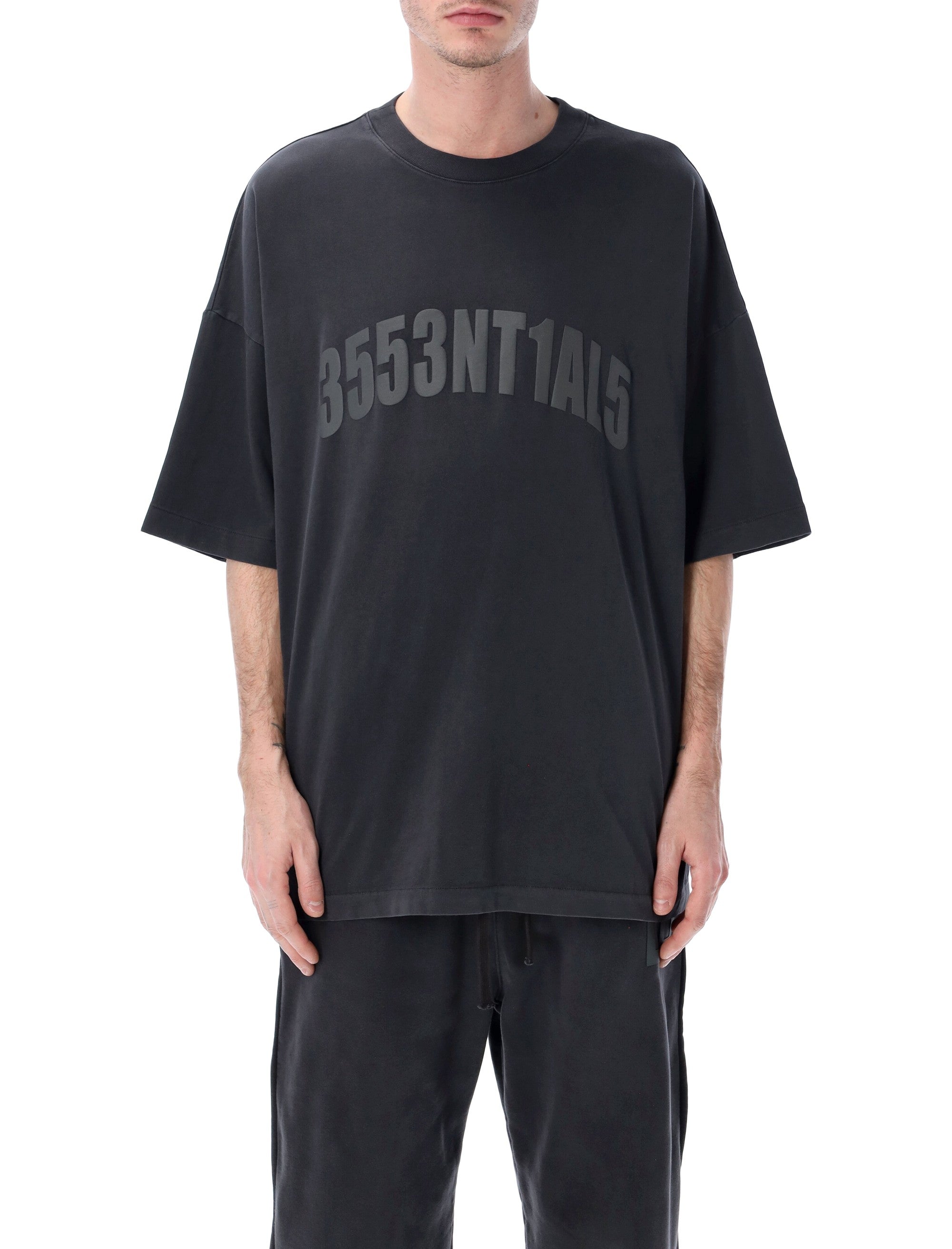 Fear of God Essentials Los Angeles Tee black Vintage Cotton T-shirt