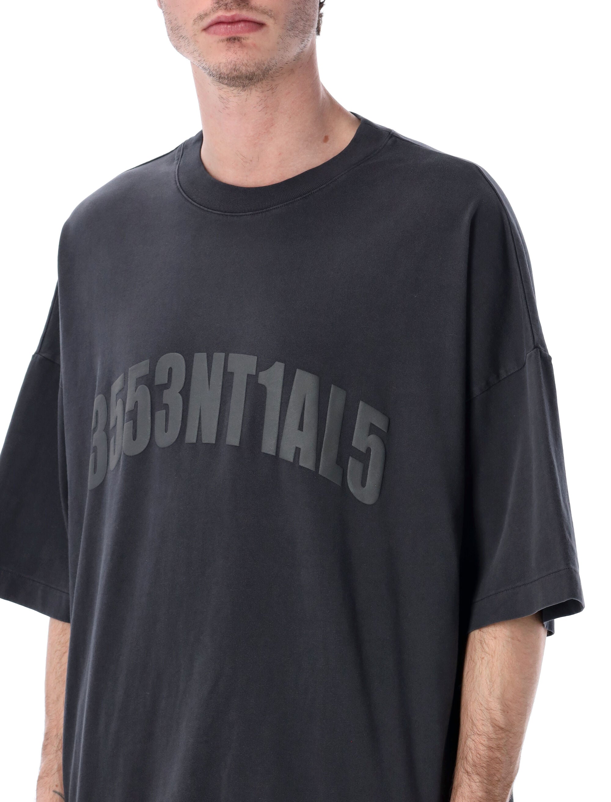 Fear of God Essentials Los Angeles Tee black Vintage Cotton T-shirt