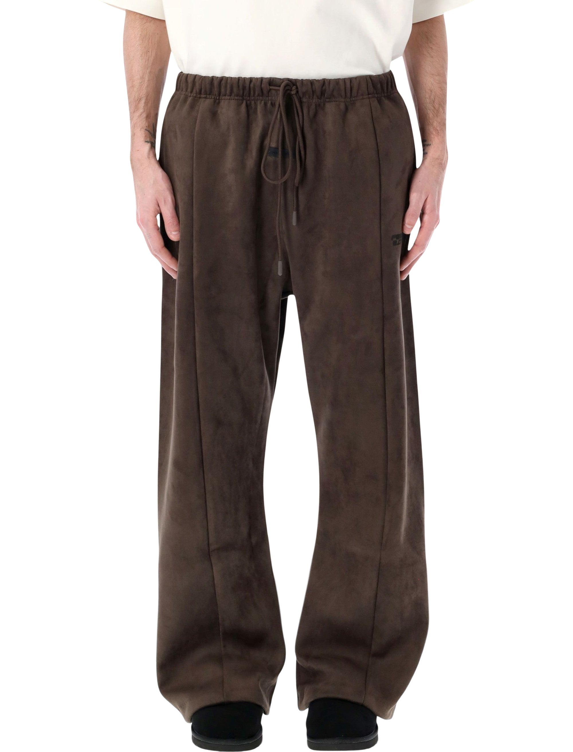 Essentials Fear of God suede fleece flare pants Brown Polyester Sweatpants