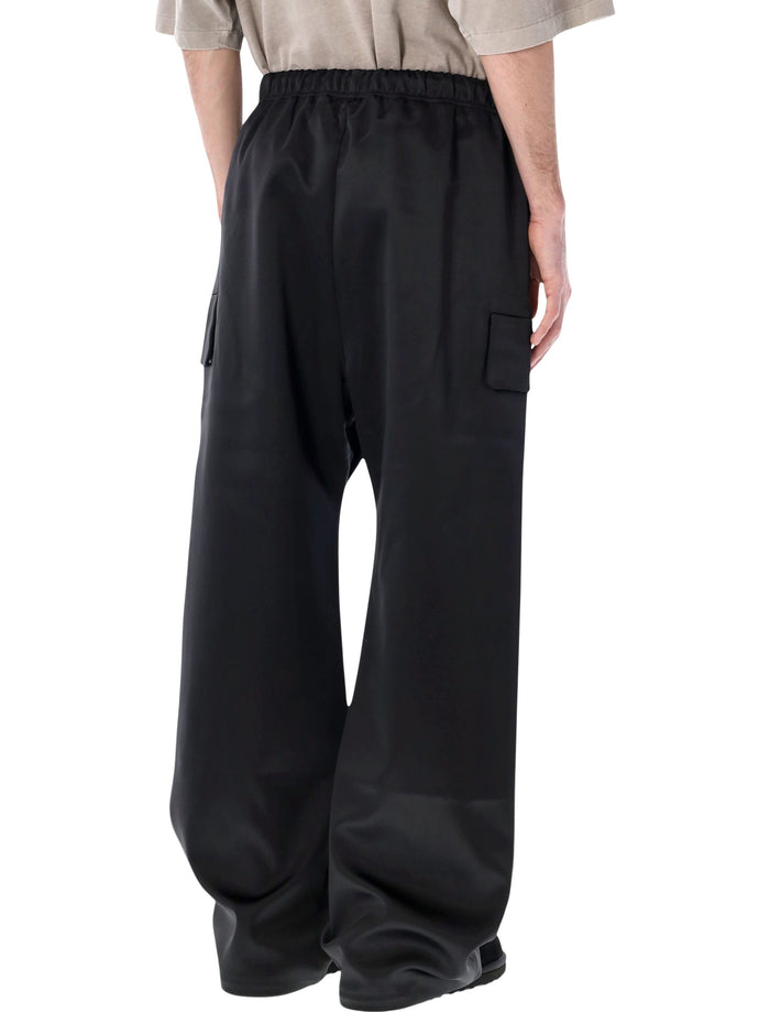 Fear of God Essentials bonded satin pants black Vintage Polyester Sweatpants