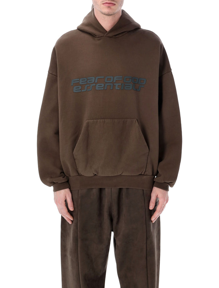 Fear Of God Essentials Brown 90s Hoodie Cotton Sweatshirt