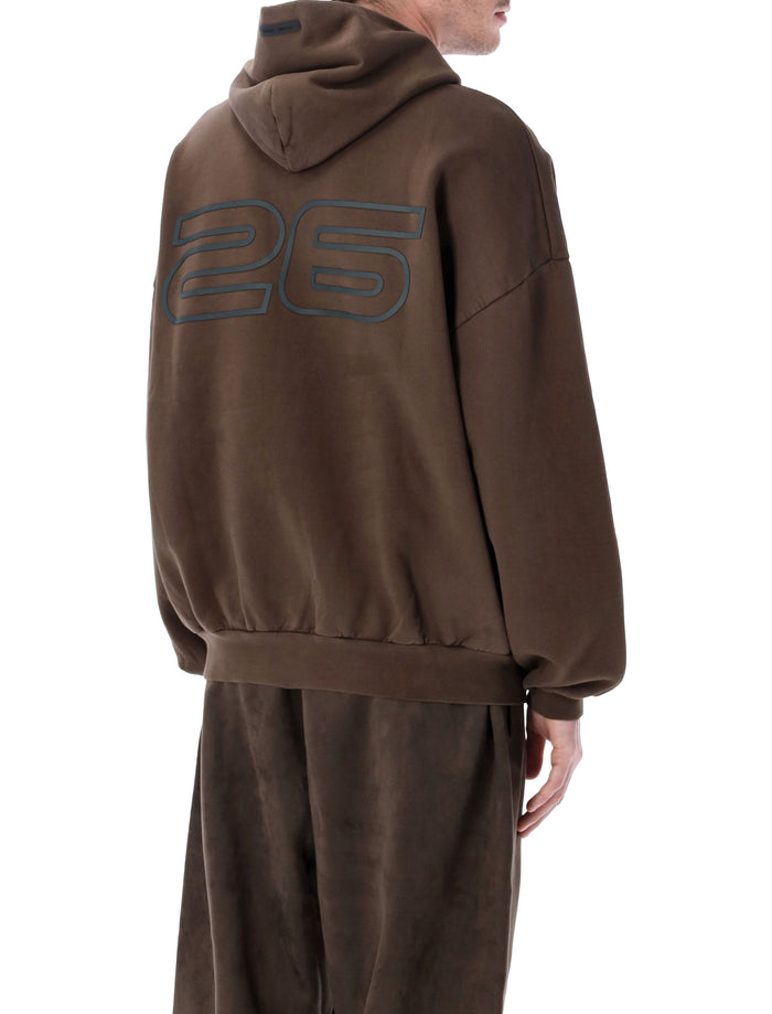Fear Of God Essentials Brown 90s Hoodie Cotton Sweatshirt