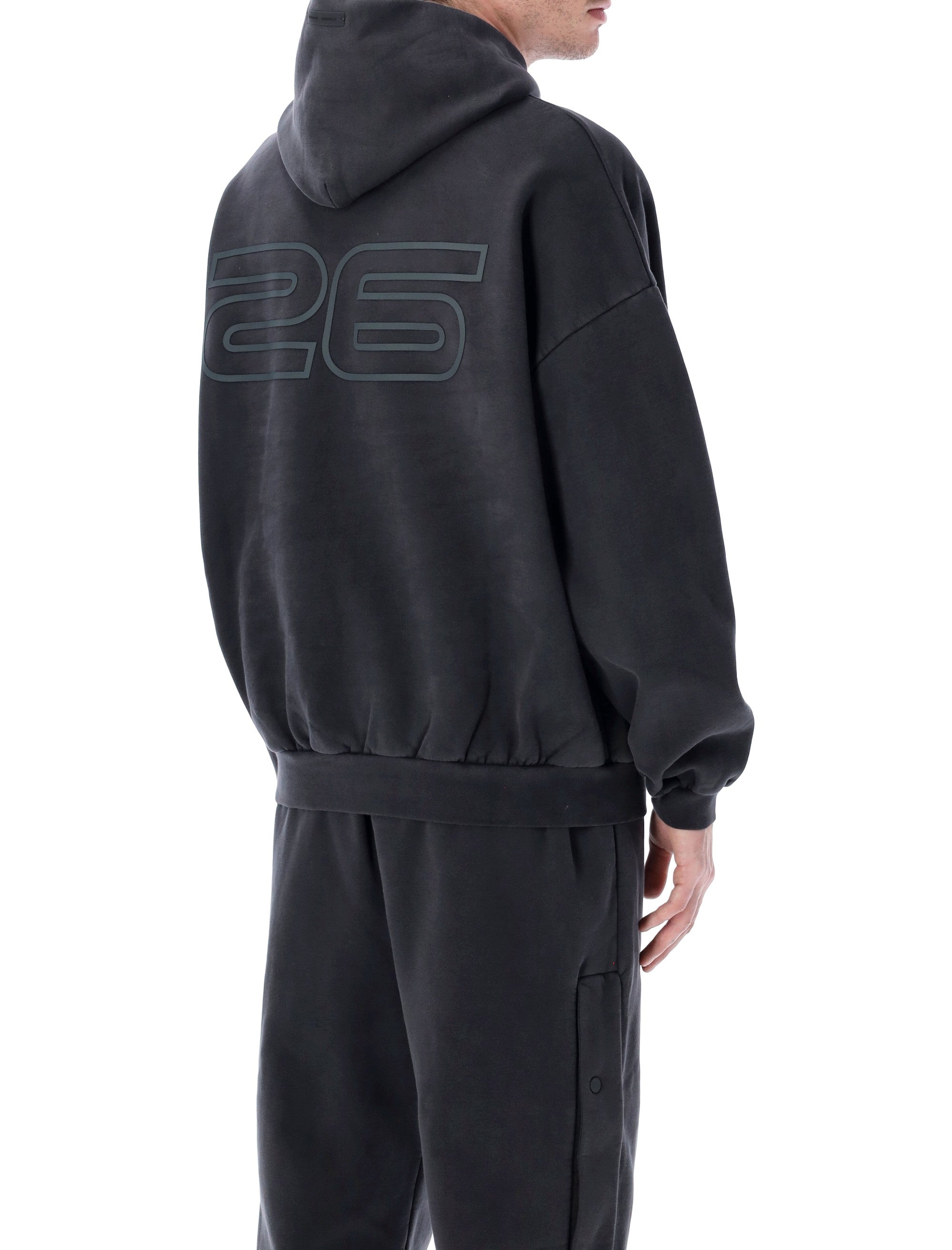 Fear of God Essentials black 90s hoodie Vintage Cotton Sweatshirt