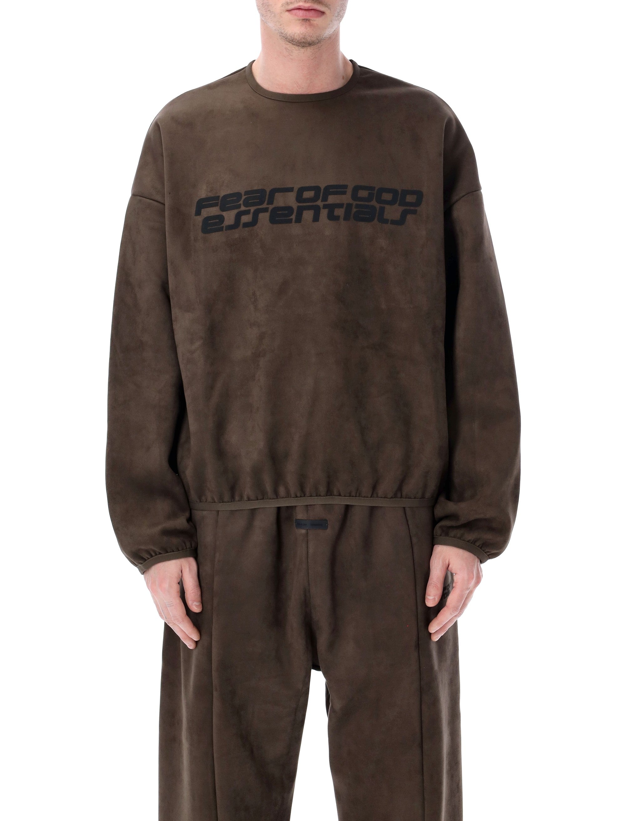 Essentials Fear of God Modern suede sweatshirt Brown Polyester