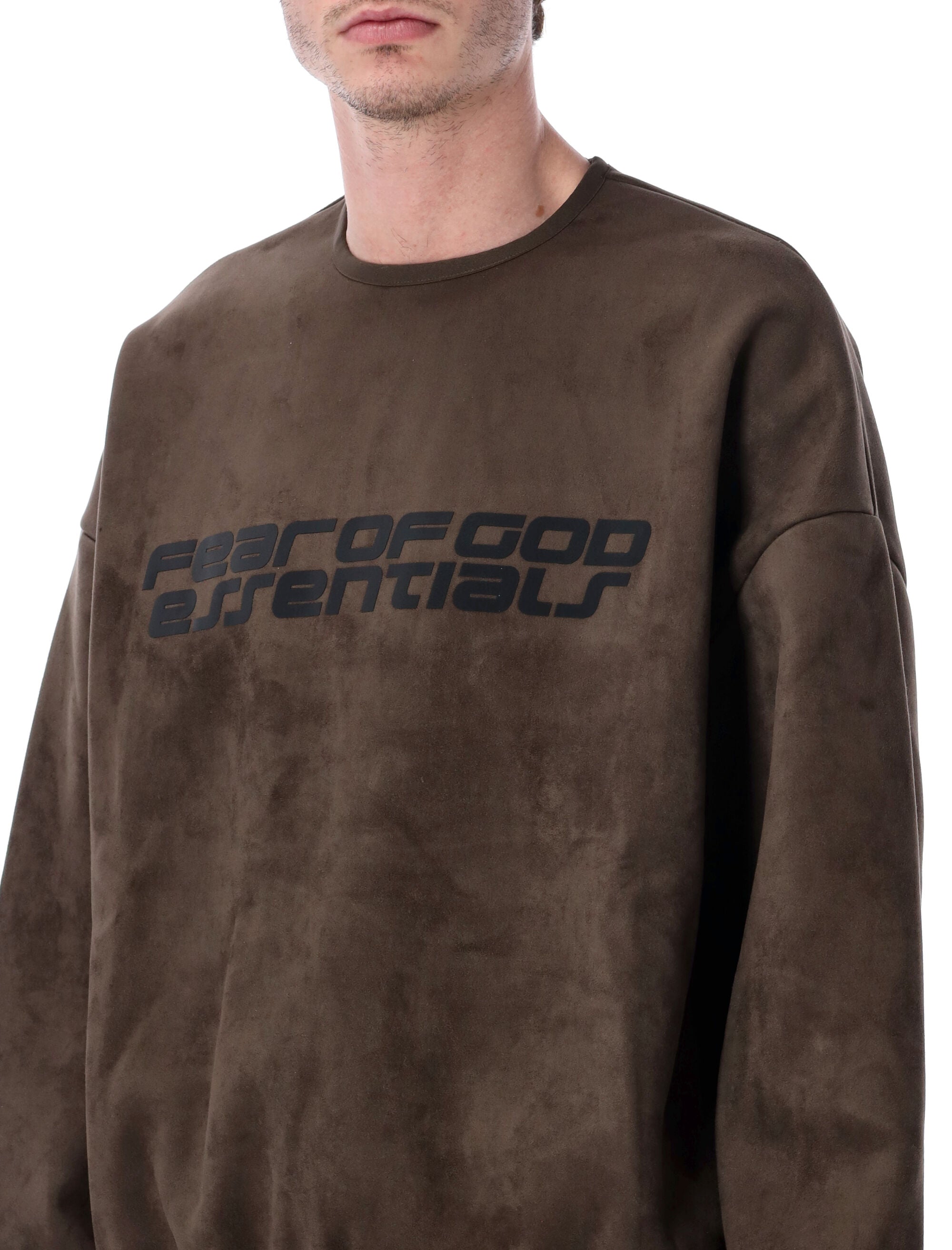 Essentials Fear of God Modern suede sweatshirt Brown Polyester