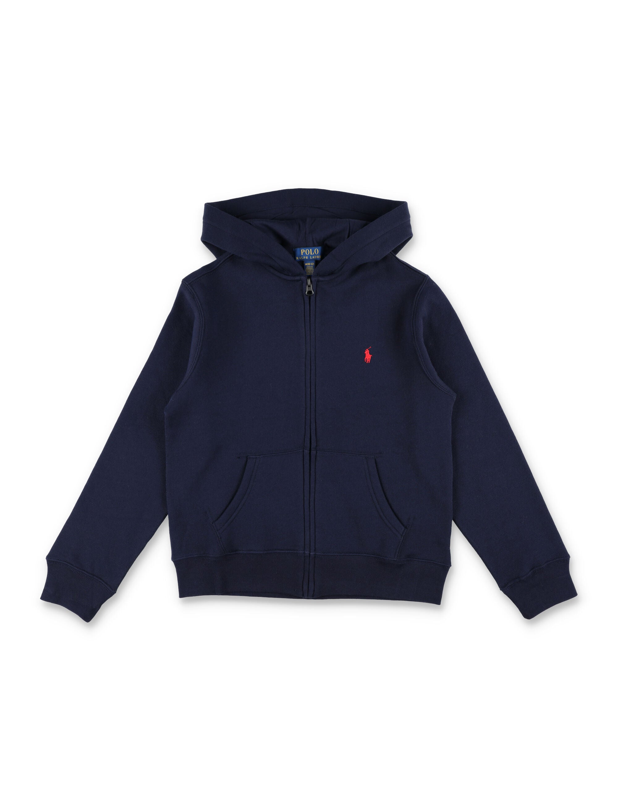 Polo Ralph Lauren Kids Zip Hoodie Navy Cotton Sweatshirt