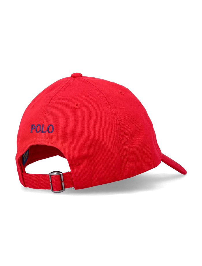 Polo Ralph Lauren Kids Cotton Chino Baseball Cap Red Hat