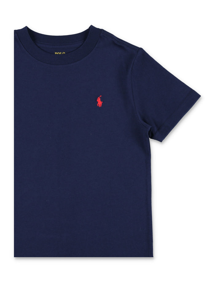 Polo Ralph Lauren Kids Classic Cotton T-Shirt Navy Tshirt