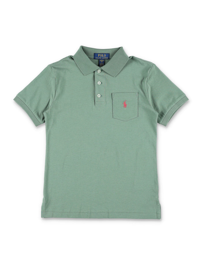 Polo Ralph Lauren Boys Cotton Shirt Green T-shirt