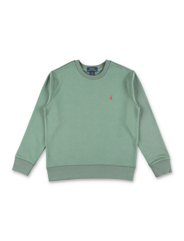 Polo Ralph Lauren Kid Cotton Sweatshirt Green Tshirt