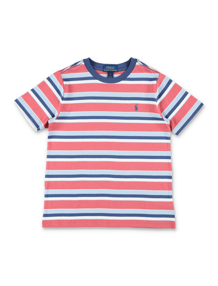 Polo Ralph Lauren Kids Classic Cotton Striped T-Shirt Red/navy Tshirt