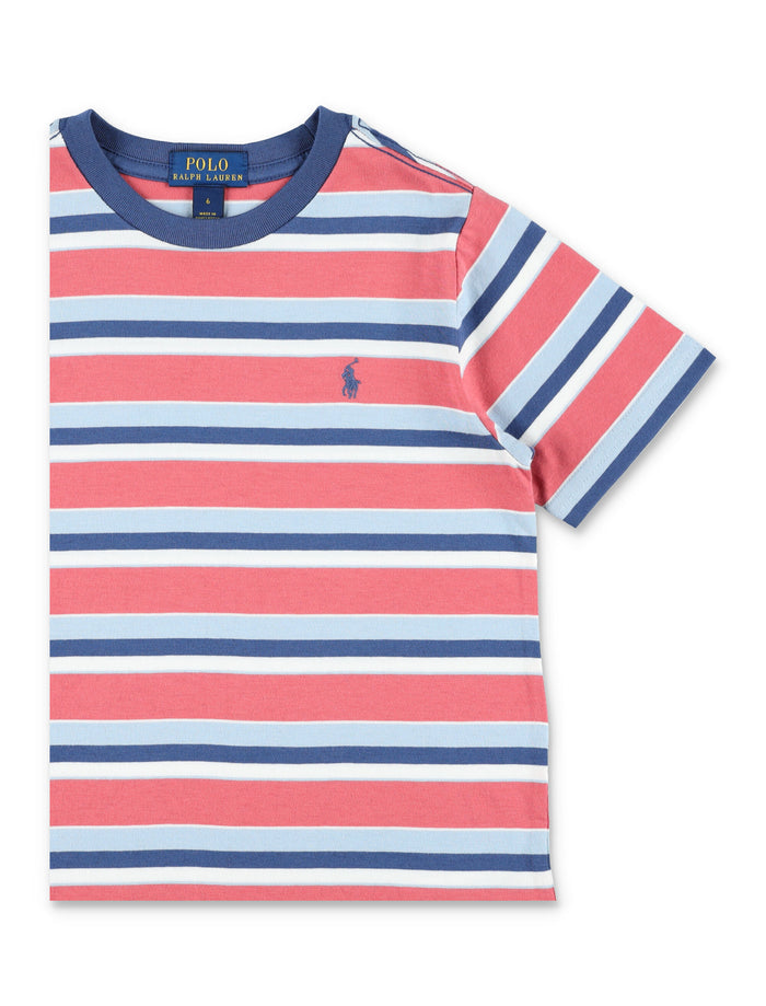Polo Ralph Lauren Kids Classic Cotton Striped T-Shirt Red/navy Tshirt