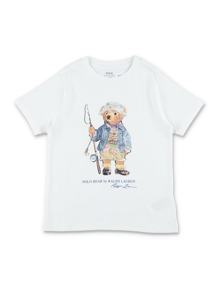 Polo Ralph Lauren Boys Bear Cotton T-Shirt White