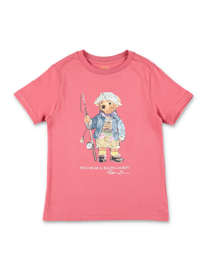 Polo Ralph Lauren Boys Bear Cotton T-Shirt Adirondack Berry