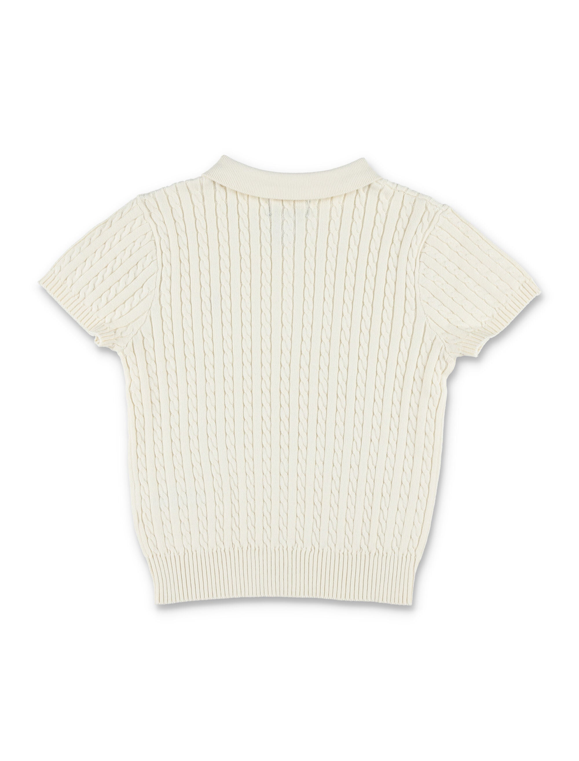 Polo Ralph Lauren Girls Mini-Cable Cotton Sweater Cream