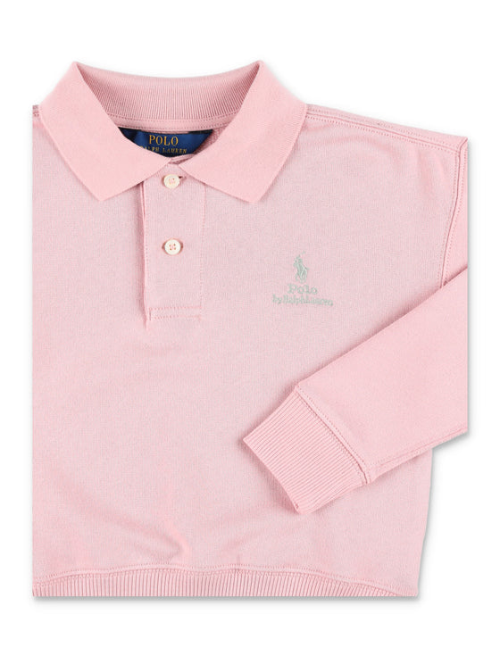 Polo Ralph Lauren Pink Sweatshirt Girl Rose Cotton